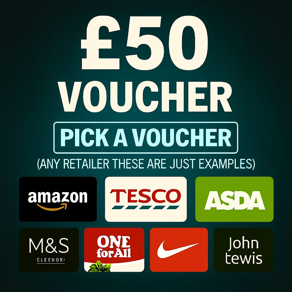 £50 Voucher - Pick Any Retailer